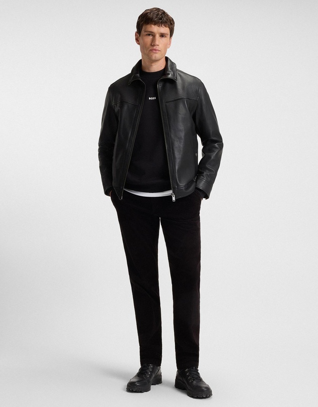 BOSS - Shirt-Style Jacket in Nappa Leather