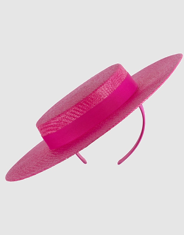 Max Alexander - Fuchsia Boater Hat