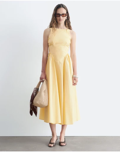 & Other Stories - Tie-Back Midi Dress