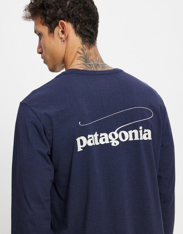 Patagonia - Long-Sleeved Casting Logo Responsibili-Tee