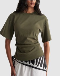 Decjuba - Amelia Pleated Waist Tee