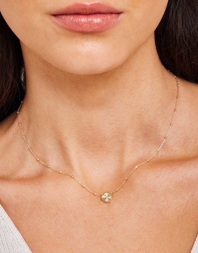 Zoe Olivia - 9K Gold Rainbow Petal Necklace