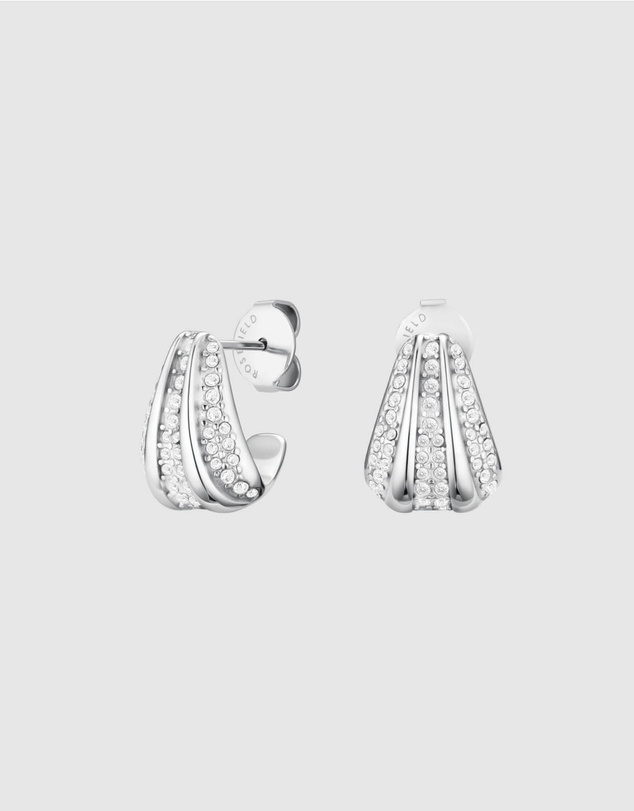 Rosefield - Mini Small Edit Crystal Duotone Watch and Earring Set