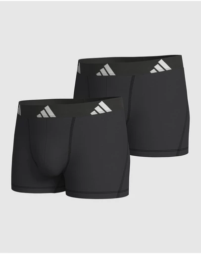 adidas Sportswear - 2 Pack Active Flex Cotton Trunk Underwear