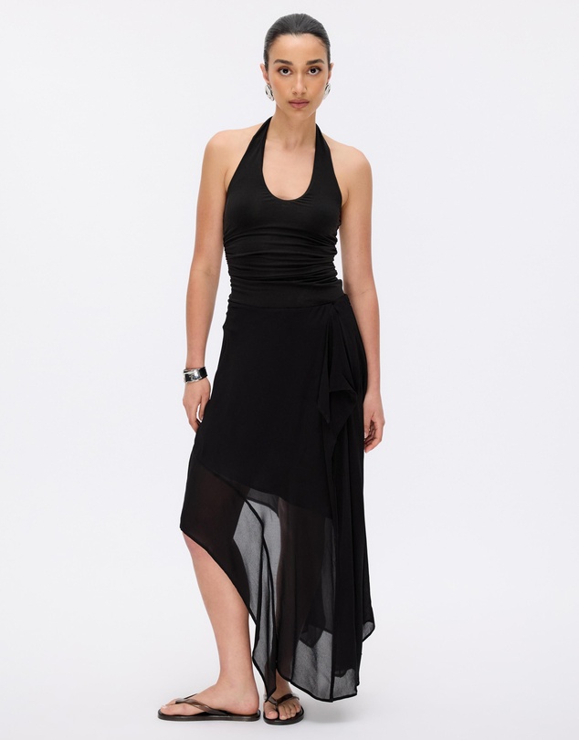 Minima Esenciales - Hazel Halter Neck Jersey Top