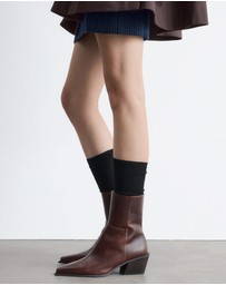 & Other Stories - Sleek Leather Cowboy Boots