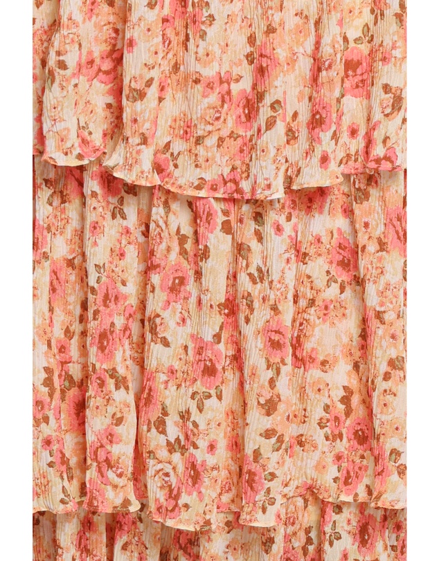 Petal & Pup - Everleigh Midi Dress - Pink Green Floral