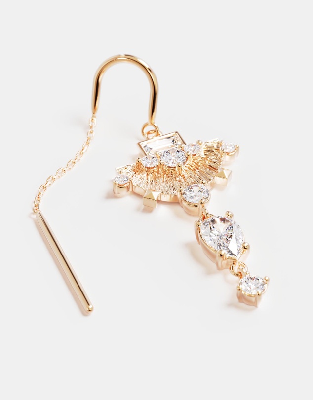 By Charlotte - Lotus Rain Thread Earrings