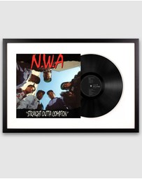 iWorld - Framed N.W.A. Straight Outta Compton - Vinyl Album Art