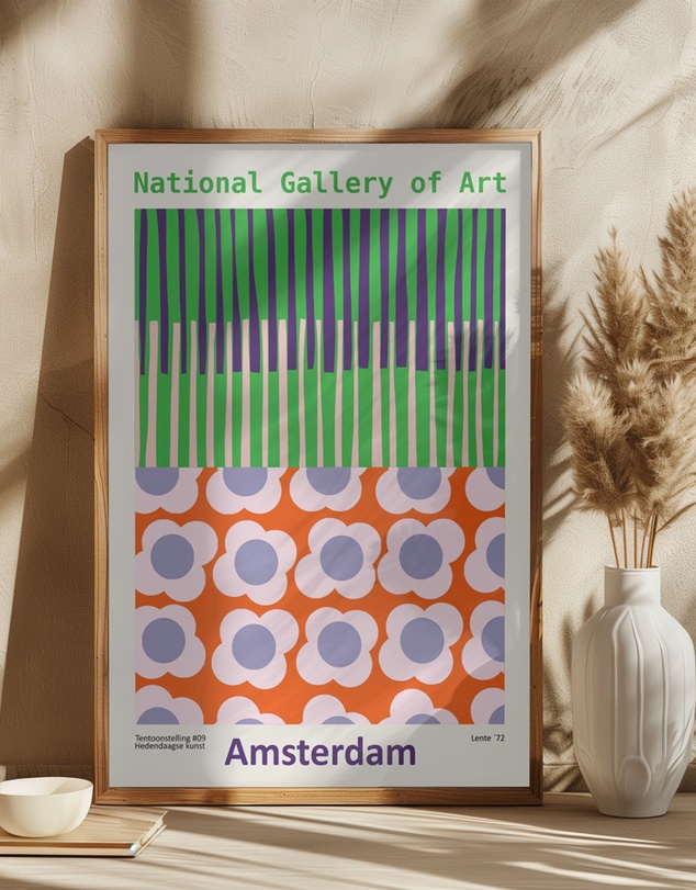 Olive et Oriel - National Gallery Of Art Amsterdam by Annick Art Print