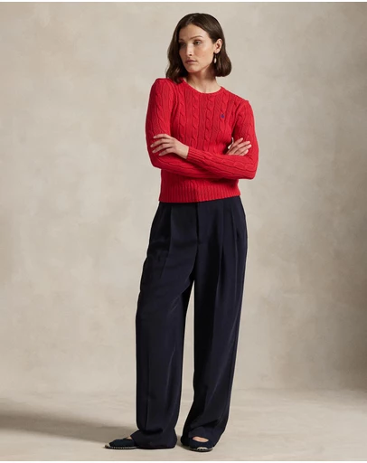 Polo Ralph Lauren - Cable-Knit Cotton Crewneck Sweater - ICONIC EXCLUSIVE