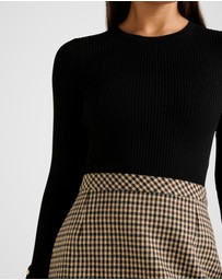 Forever New - Aisha 2 in 1 Knitted Mini Dress