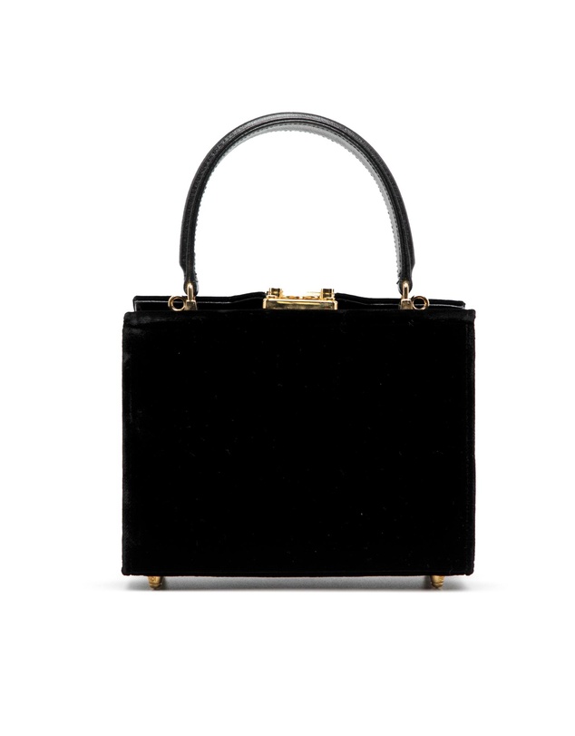 Pre-Loved by Azura Reborn - Pre-Loved Velvet Push Lock Box Satchel