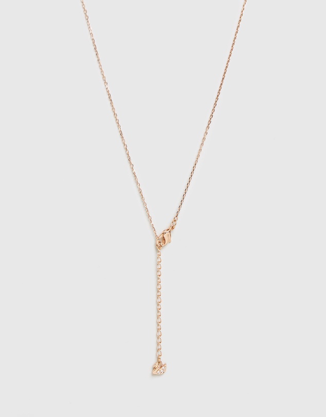 Swarovski - Hyperbola necklace, Infinity and heart, White, Mixed metal finish