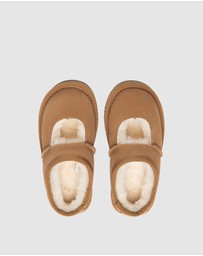 EVERAU - Australian Shepherd Ugg Carmella Kids Cow Suede Upper House Shoes