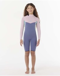 Rip Curl - Kids Dawn Patrol Long Sleeve 2mm Back Zip Spring Suit Wetsuit