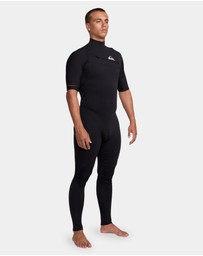 Quiksilver - Mens 2/2mm Highline Short Sleeve Chest Zip Wetsuit
