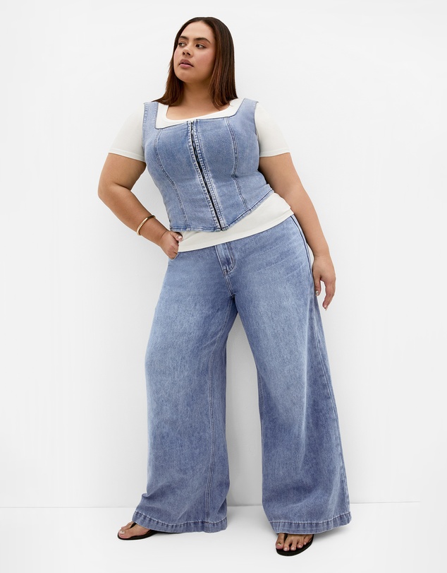 City Chic - Harley Fit Piper Palazzo Regular Jean