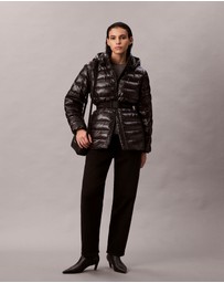 Calvin Klein - Lightweight Belted Puffer Jacket