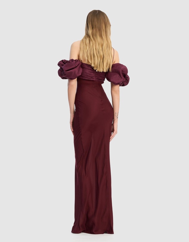 ROTATE - Chiffon Puff Sleeve Dress
