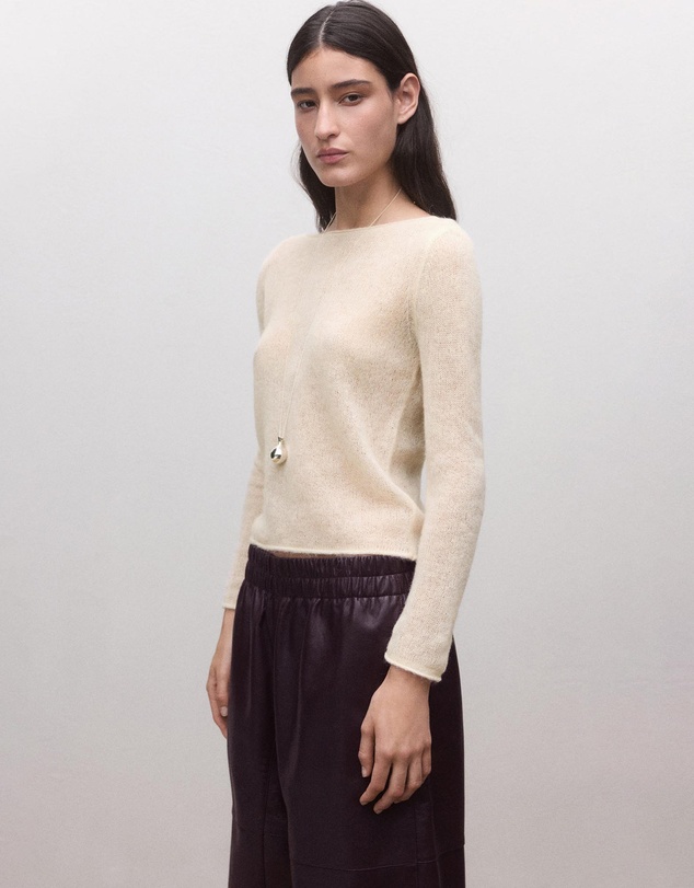 M.N.G - Semi-Transparent Alpaca Sweater