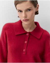 UNISON - Collared Wool Knit