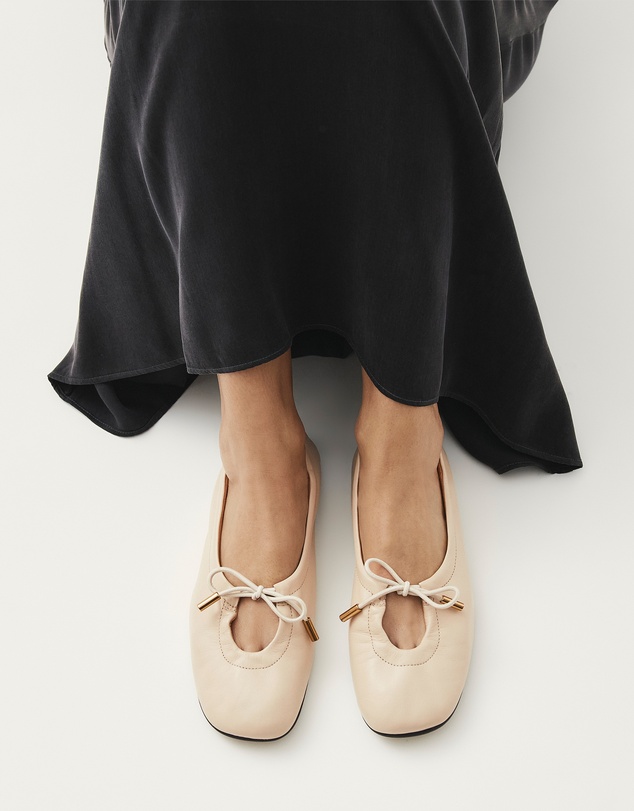 Alohas - Rosalind Leather Ballet Flats - Women's