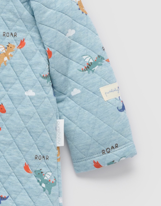 Purebaby - Quilted Growsuit -Kids-Babies