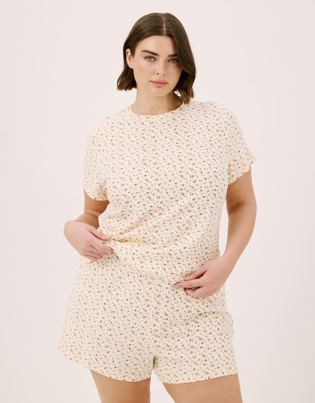 Atmos&Here Curvy - Rue Short Sleeve T-Shirt Pyjama Set