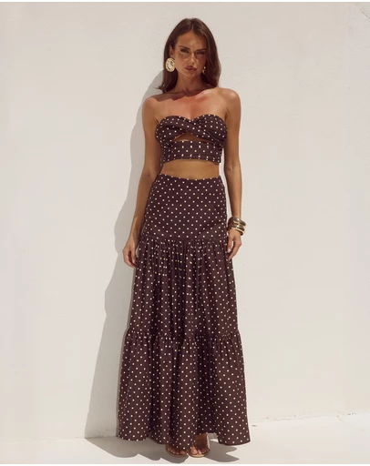 Runaway the Label - Ayla Tiered Maxi Skirt