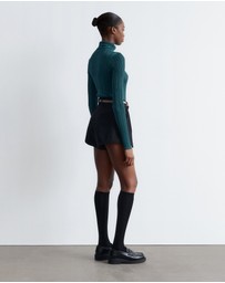 & Other Stories - Rib-Knit Lurex Turtleneck