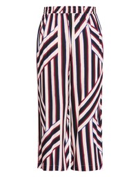 City Chic - Plus size Haylee Timeless Stripe Wide Leg Pant - bone