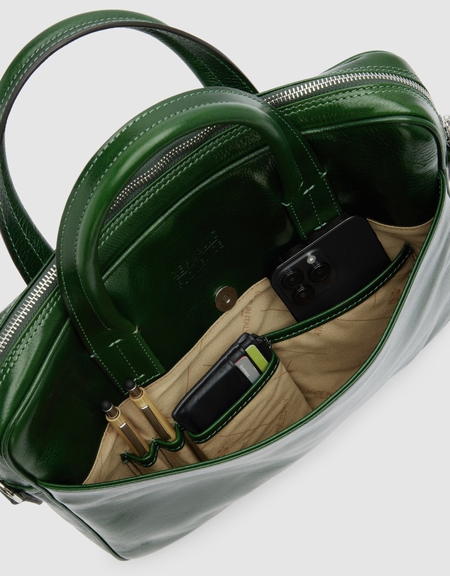 Republic of Florence - London Green Briefcase