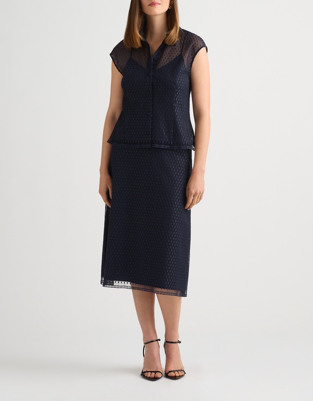 David Lawrence - Rosette Lace Top