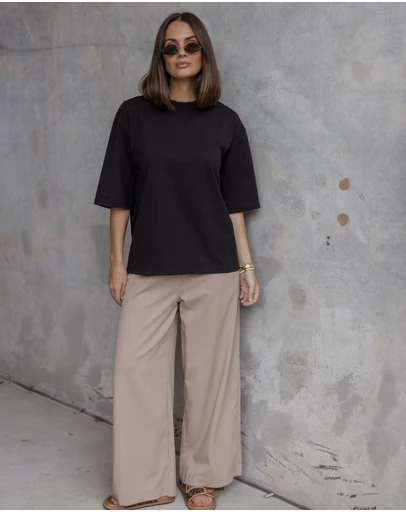 ALEXANDRA - Zuri T-Shirt Black