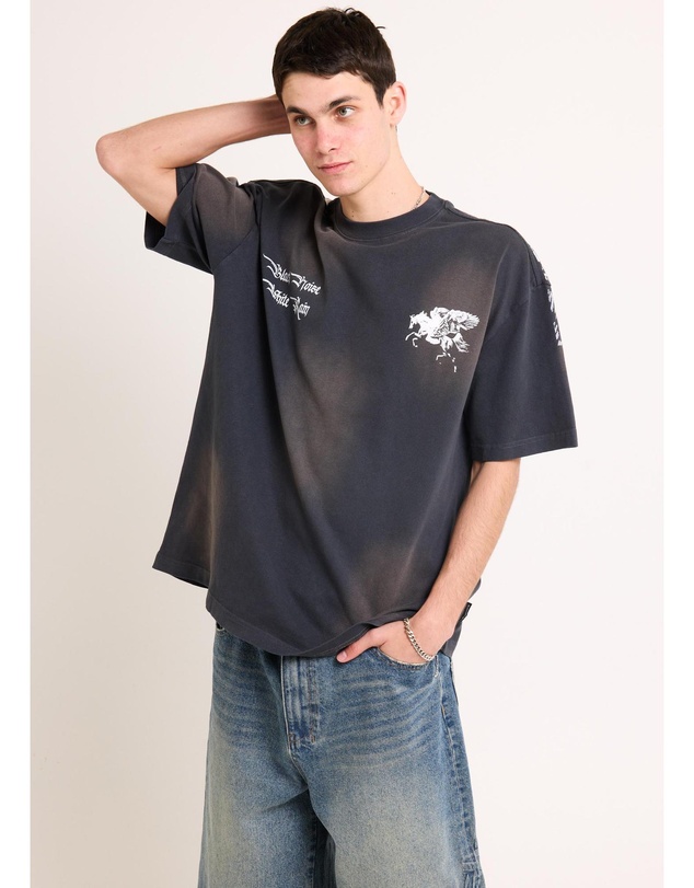 Black Noise White Rain - Steed T-Shirt