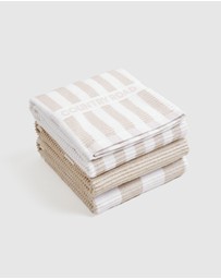Country Road - Cr Stripe Australian Cotton Tea Towel Pack Of 3