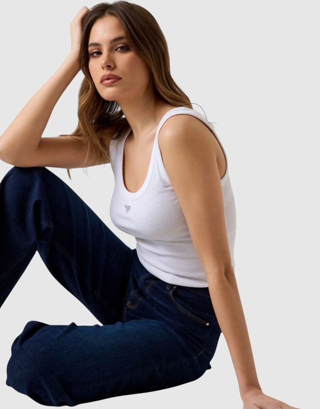 GUESS - High-Rise Wide Leg Jeans