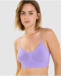 Billet Doux - Zen Attitude Crop Top Style Wirefree Bralette - 2 Pack