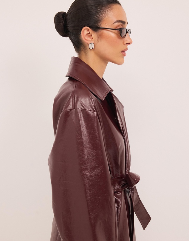 Calli - Nicholas Leather Look Trench Coat