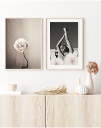 Olive et Oriel - Orchids Girl II Art Print