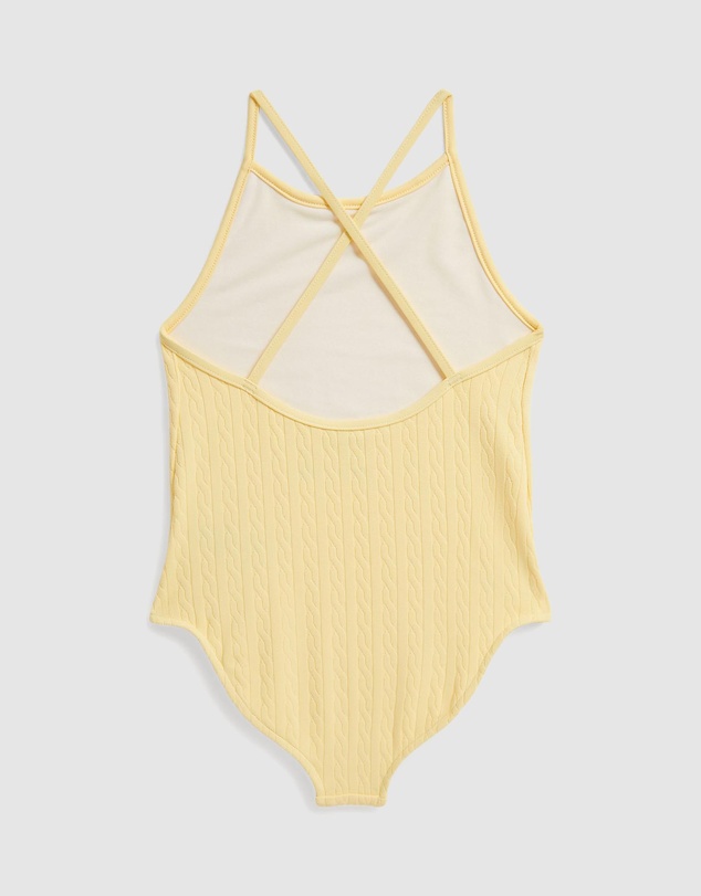 Polo Ralph Lauren - Mini-Cable Jacquard One-Piece Swimsuit - Kids