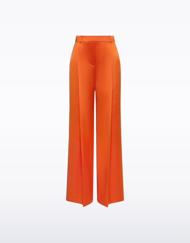 Carla Zampatti - Clementine Satin Acetate Deep Pleat Pant