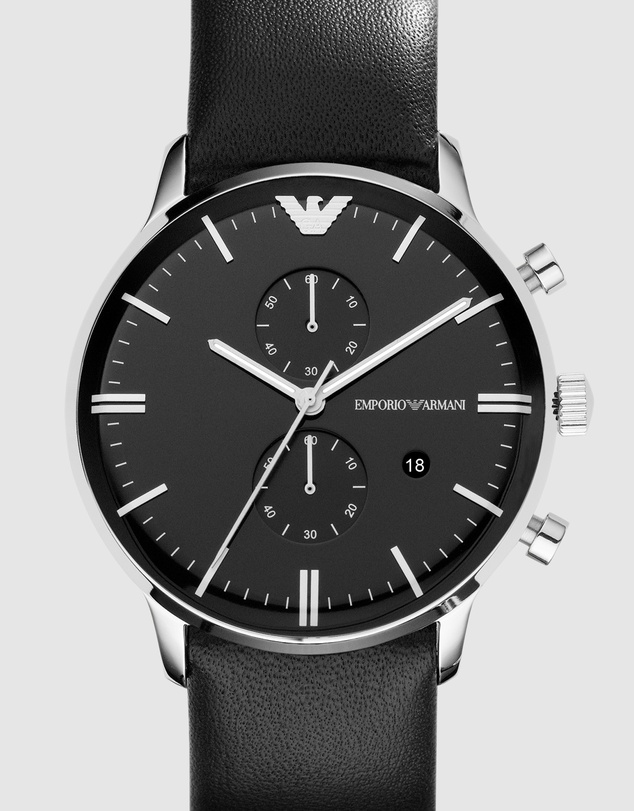 Emporio Armani - Black Chronograph Watch AR0397