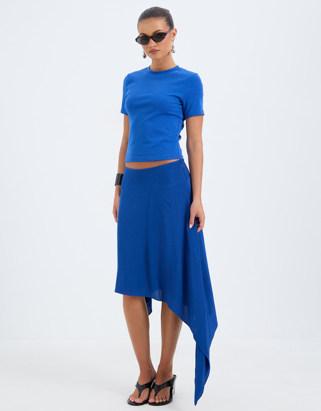 Calli - Charlotte Asymmetrical Midi Skirt