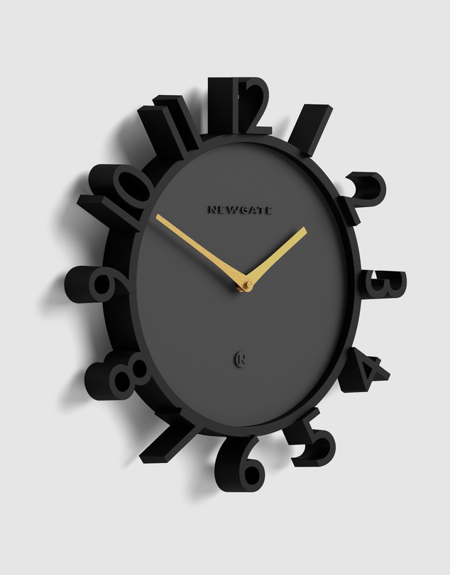 Newgate - Newgate Monorail Wall Clock-Black