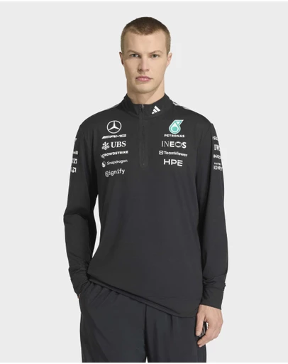adidas Performance - MERCEDES - AMG PETRONAS FORMULA 1 TEAM ENGINEERS QUARTER ZIP Sweatshirt Mens