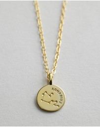 Native Sol - Aquarius Star Sign Pendant Necklace
