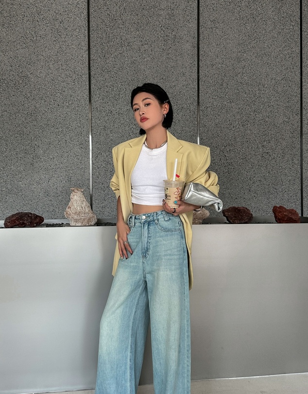 Glamorous - High-waisted, wide-brimmed wide-leg jeans