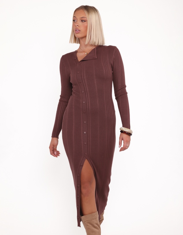 Petal & Pup - Valia Midi Dress - Espresso